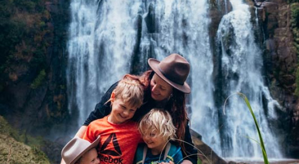 Things to do in Waitomo with a family. waitomo Marokopa Falls